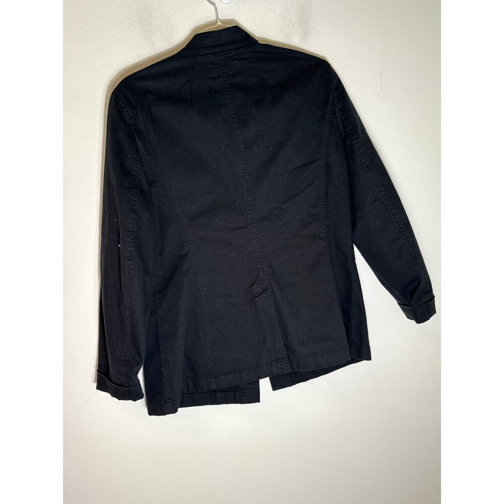 Lauren Ralph Lauren Black Long Sleeve Button Up Jacket Sz 8 - Picture 2 of 2